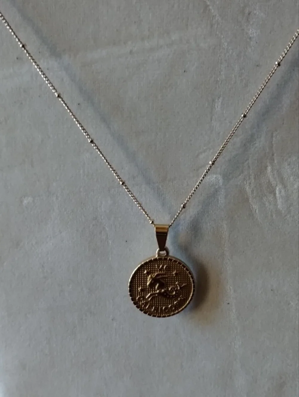 Gold Capricorn Pendant Necklace - Picture 11 of 16